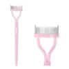 Eyelash Comb Separator MSQ Eyelash Mascara Brush and Comb Lash Separator With Comb Cover Arc Designed Cosmetic Brushes Tool Pink (1PCS)