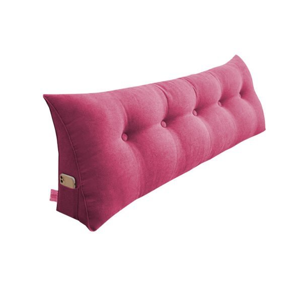 SOGA 100cm Pink Triangular Wedge Bed Pillow Headboard Backrest Bedside Tatami Cushion Home Decor