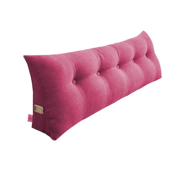 SOGA 120cm Pink Triangular Wedge Bed Pillow Headboard Backrest Bedside Tatami Cushion Home Decor