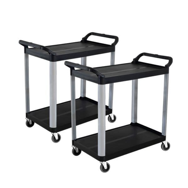 SOGA 2X 2 Tier Food Trolley Kitchen Cart