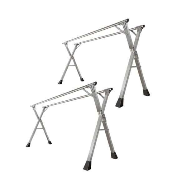 SOGA 2X 2.4m Portable Standing Clothes Drying Rack