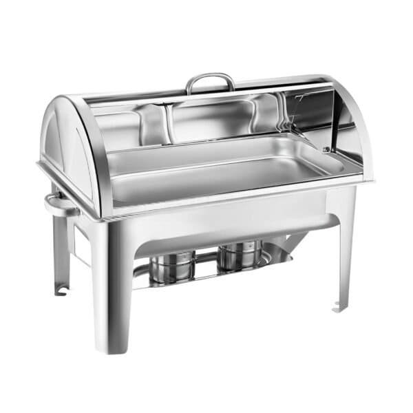 SOGA 9L Stainless Steel Full Size Roll Top Chafing Dish Food Warmer