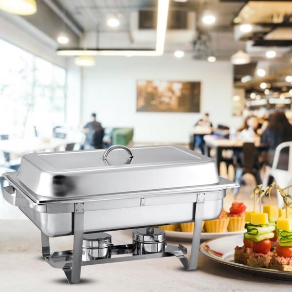 SOGA 3L Triple Tray Stainless Steel Chafing Food Warmer Catering Dish - Image 3