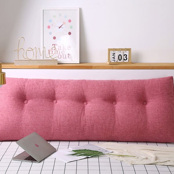 SOGA 180cm Pink Triangular Wedge Bed Pillow Headboard - Image 2