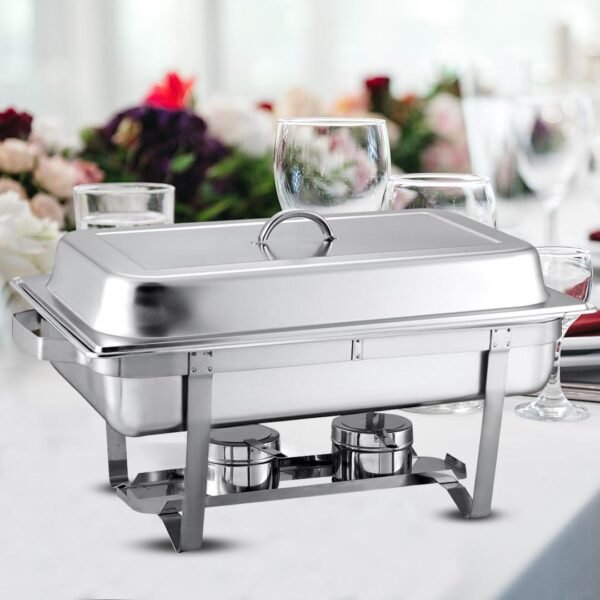 SOGA 3L Triple Tray Stainless Steel Chafing Food Warmer Catering Dish - Image 4
