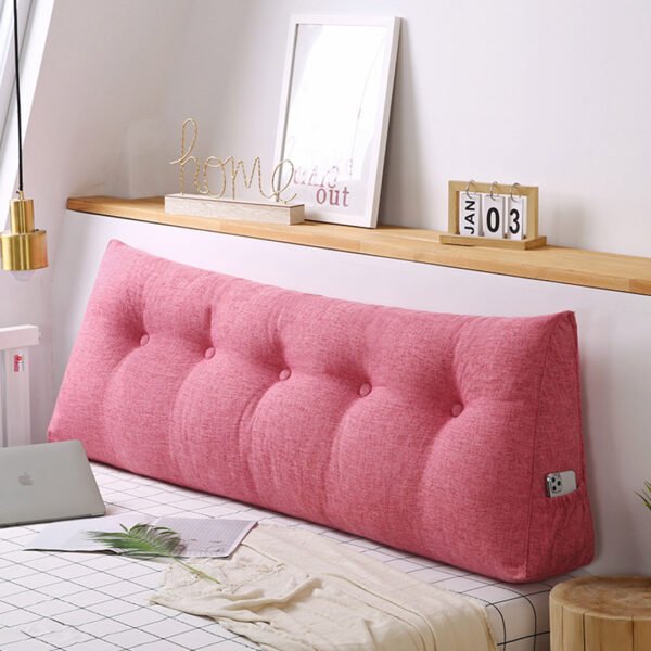 SOGA 180cm Pink Triangular Wedge Bed Pillow Headboard - Image 3