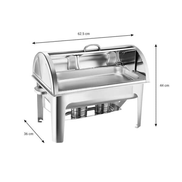 SOGA 4X 9L Chafing Dish Roll Top - Image 3