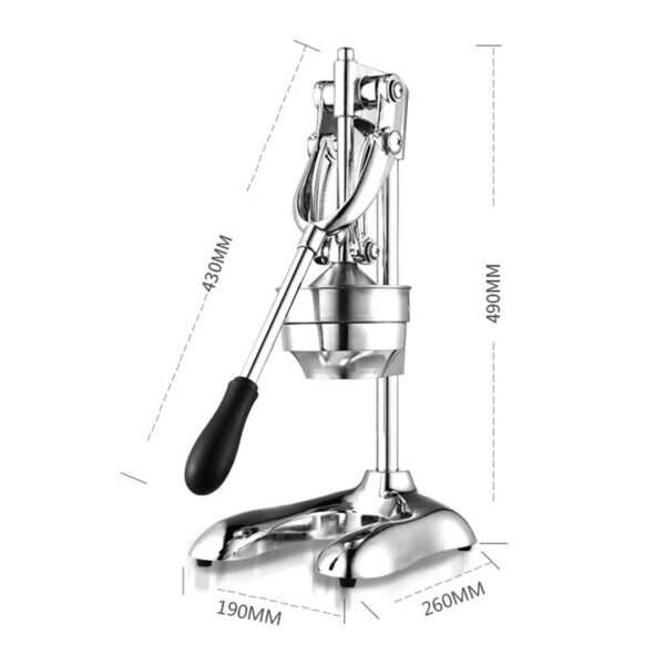 SOGA Stainless Steel Manual Juicer Hand Press -Silver - Image 3