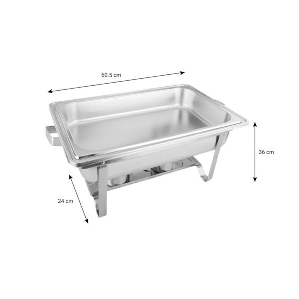 SOGA 9L Stainless Steel Chafing Food Warmer Catering Dish Full Size - Image 5