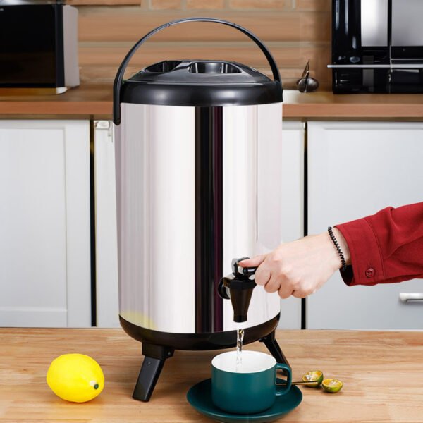 SOGA 10L Portable Insulated Cold/Heat Coffee Tea Beer Barrel Brew Pot With Dispenser - Image 4