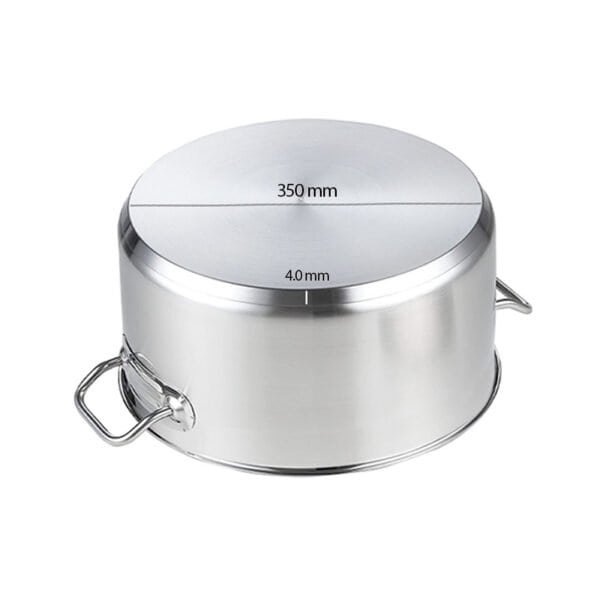 SOGA Stock Pot 23L Top Grade Thick Stainless Steel Stockpot 18/10 - Image 7