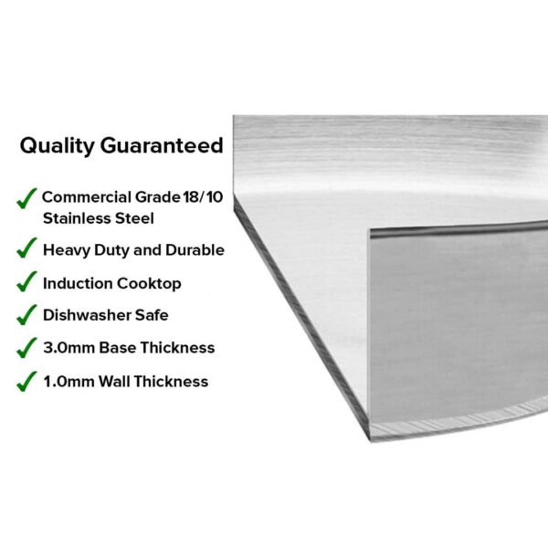 SOGA Stock Pot 23L Top Grade Thick Stainless Steel Stockpot 18/10 - Image 8