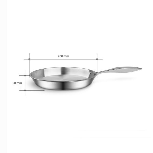 SOGA Stainless Steel Fry Pan 26cm Frying Pan Top Grade Induction - Image 5