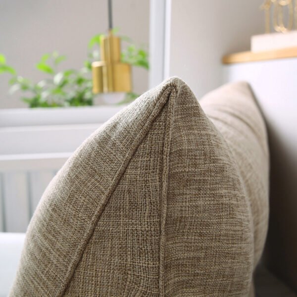 SOGA 100cm Beige Triangular Wedge Bed Pillow Headboard - Image 4