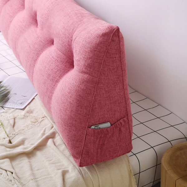 SOGA 180cm Pink Triangular Wedge Bed Pillow Headboard - Image 5