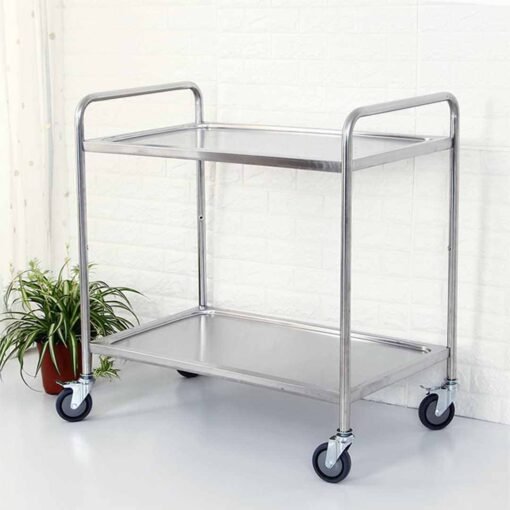 SOGA 2X 2 Tier Food Cart Utility Large - Image 2