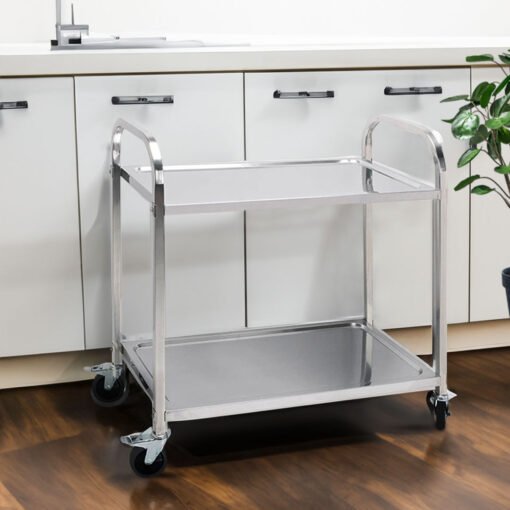 SOGA 2X 2 Tier Food Cart Utility Large - Image 3