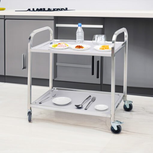 SOGA 2X 2 Tier Food Cart Utility Large - Image 5