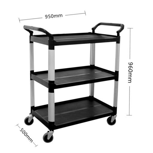SOGA 2X 3 Tier Kitchen Trolley Large - Image 5