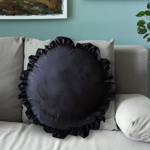 SOGA 2X 45cm Butterfly Black Vintage Lotus Leaf Throw Pillow - Image 6