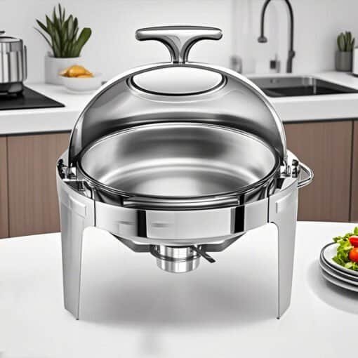 SOGA 4X 6L Chafing Dish with Roll Top