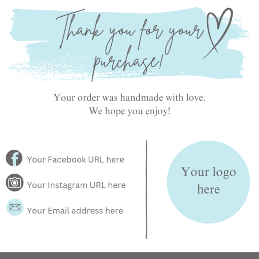 Business Thank you Card Template by DigitalmiraBs