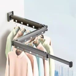SOGA 93.2cm Wall-Mounted Clothing Dry Rack