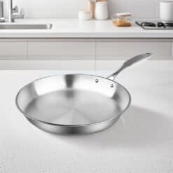 SOGA Stainless Steel Fry Pan 20cm Frying Pan Top Grade Induction