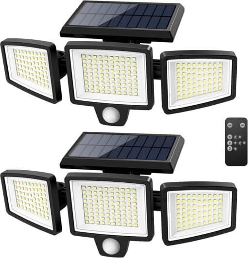 Solar Motion Security Sensor Lights (2 Packs)