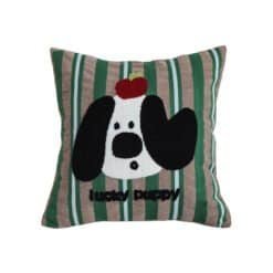 Alternative view of SOGA 45cm Christmas Dog Pillow Cover - Holiday Striped Pillowcase