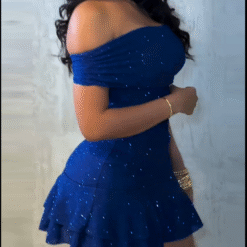 Alternative view of Blue Mini Dress