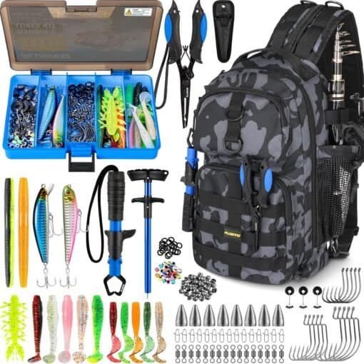 Fishing Backpack with Tackle Boxes
