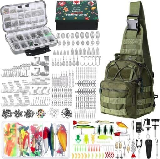482 Pcs Fishing Gear Equipment Kit