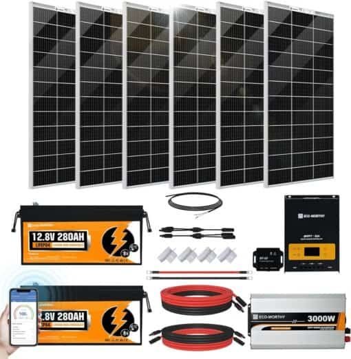 ECO-WORTHY 1200W Solar panels