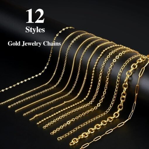 Gold Necklace Chains for Jewelry Making - Image 2