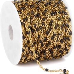 Alternative view of Gold Enamel Chains Bulk – High-Quality Jewelry Chains for Craft & DIY Projects