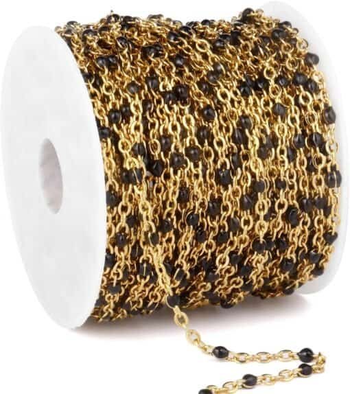 Gold Enamel Chains Bulk – High-Quality Jewelry Chains for Craft & DIY Projects - Image 2