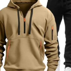 Alternative view of Men’s Casual Zip Hoodie and Jogger Set