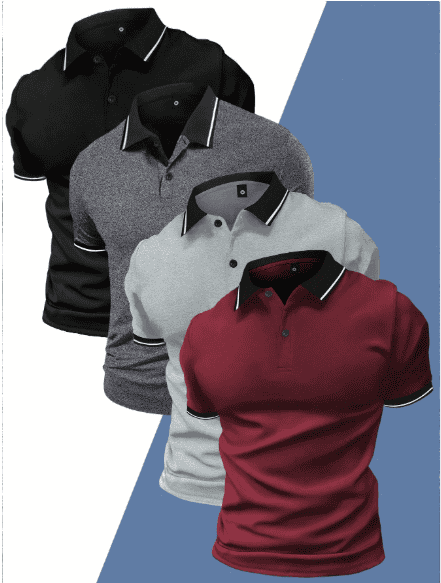 Screenshot 11 Teluscope 4 PC Men's Colorful Summer Short Sleeve POLO Shirts - Image 2