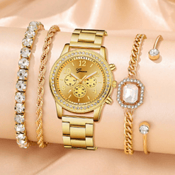 Screenshot 25 Teluscope Women's Watch Set with Crystal Accents and Bracelet Collection